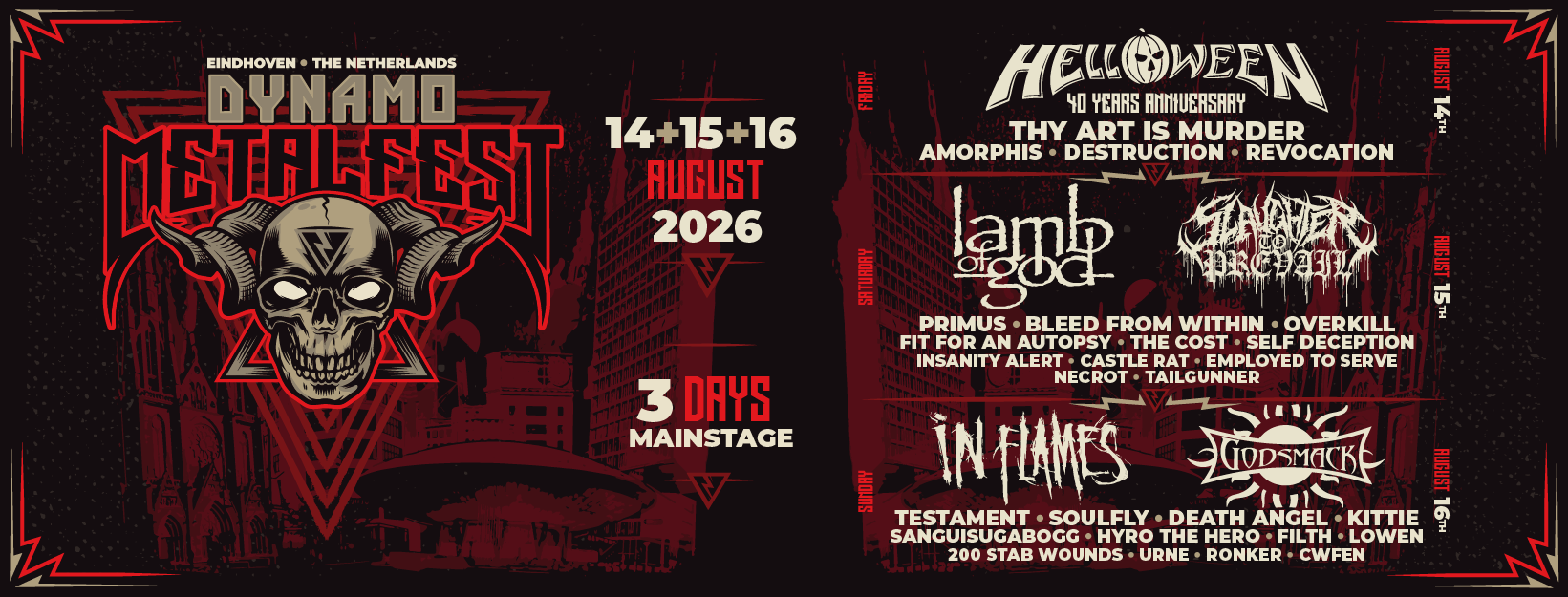 Line-up - Dynamo Metalfest